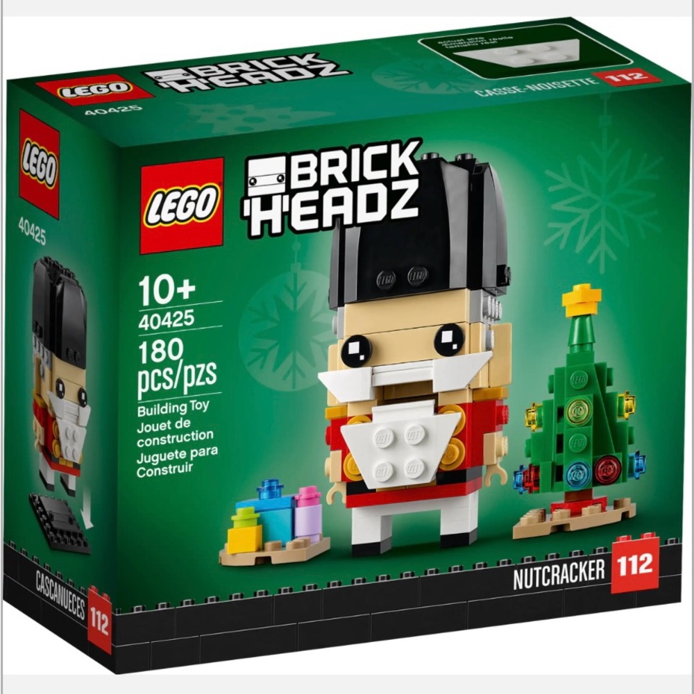 Brand new Retired set LEGO 40425 BrickHeadz Nutcracker with Christmas Tree Set